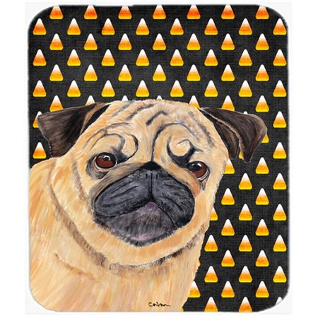 SKILLEDPOWER Pug Candy Corn Halloween Portrait Mouse Pad; Hot Pad Or Trivet SK233944